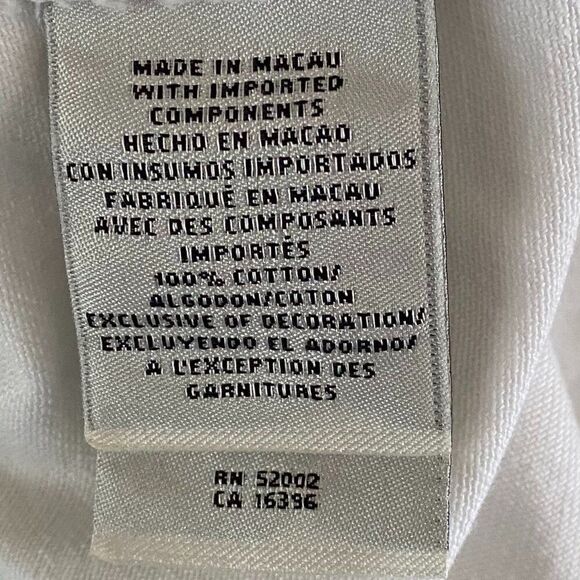 Liz Claiborne Denim Jackie Cotton Cuffed White Jeans Womens Size 10 - Picture 6 of 10